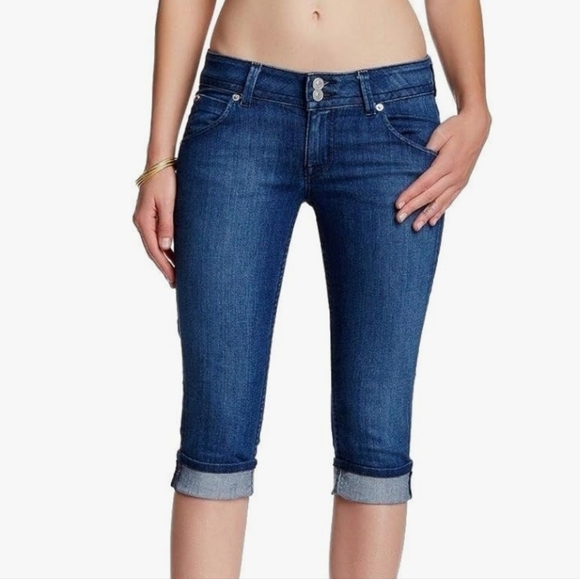 Hudson Malibu Cap Cuffed Capri Jeans - Picture 1 of 10
